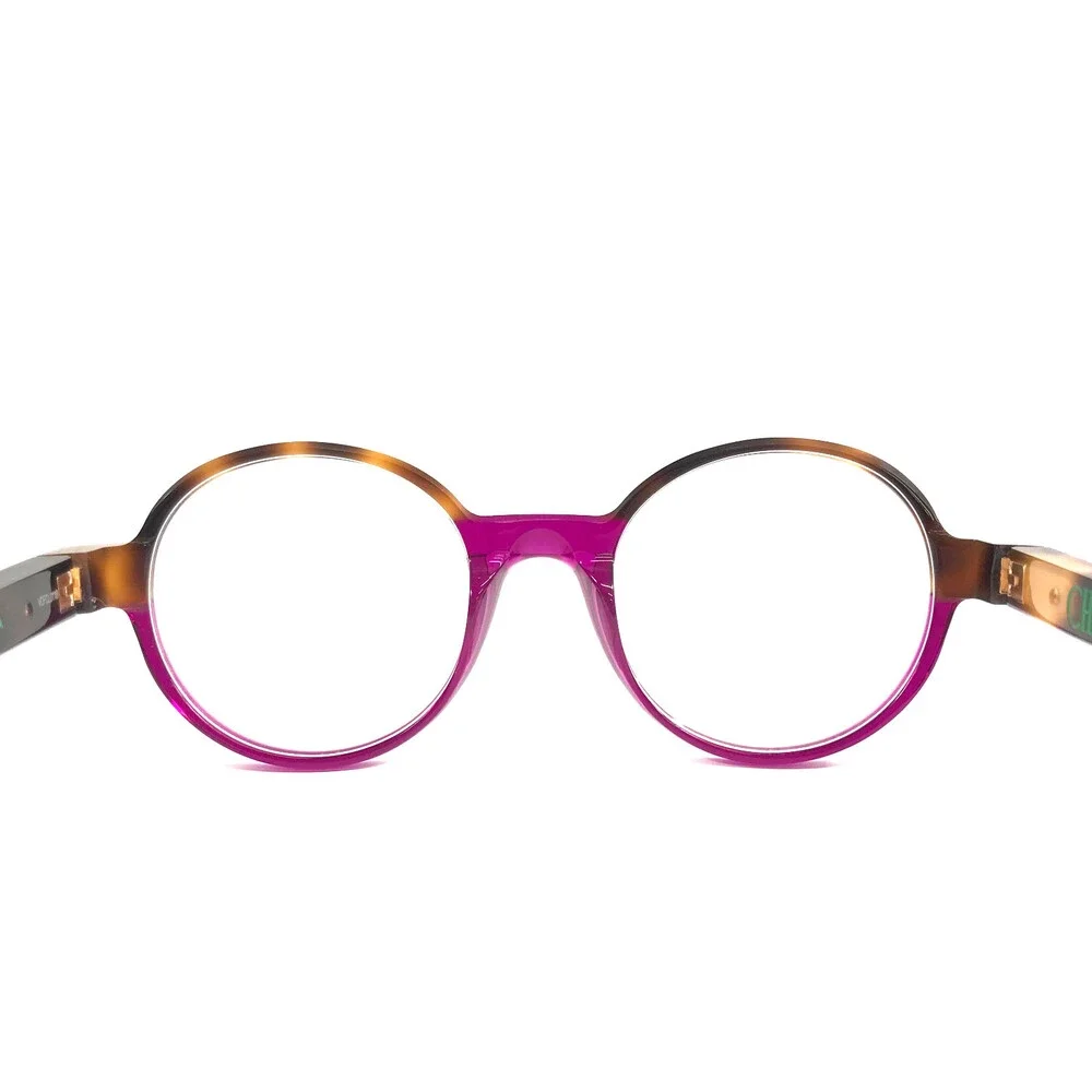 Etnia Barcelona Eyeglasses Frames CHROMA N40 HVVI Havana Violet Purple 48-20-140